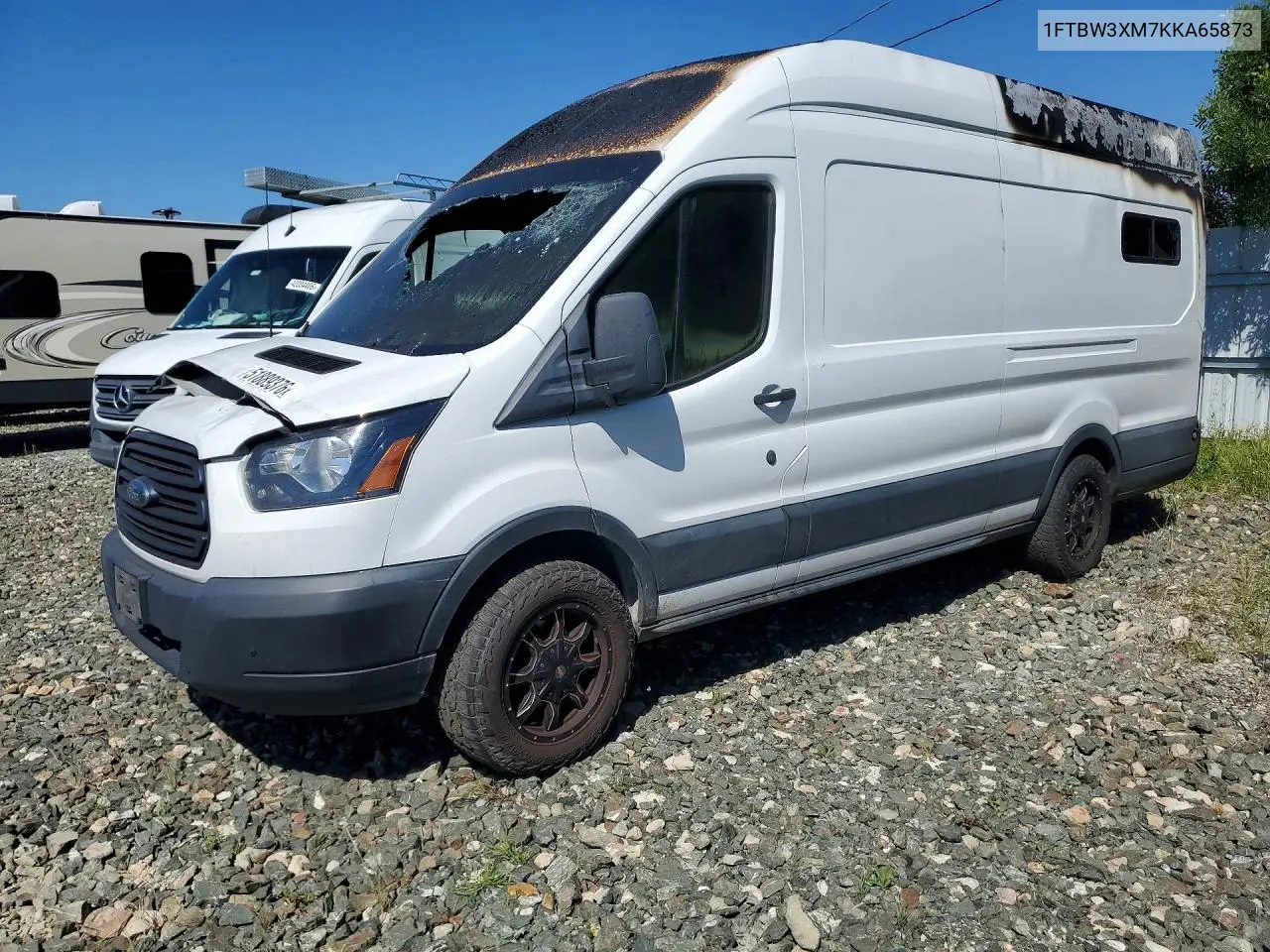 2019 Ford Transit T-350 VIN: 1FTBW3XM7KKA65873 Lot: 51889376