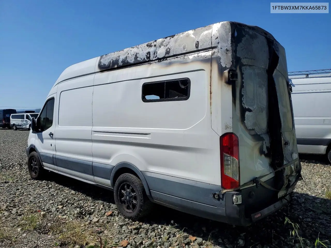 2019 Ford Transit T-350 VIN: 1FTBW3XM7KKA65873 Lot: 51889376
