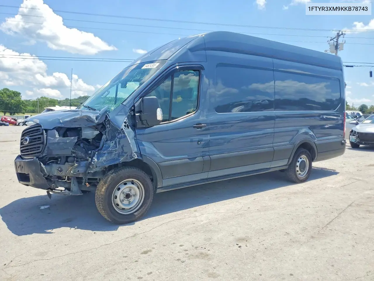 2019 Ford Transit 250 Delivery Van VIN: 1FTYR3XM9KKB78743 Lot: 54624306