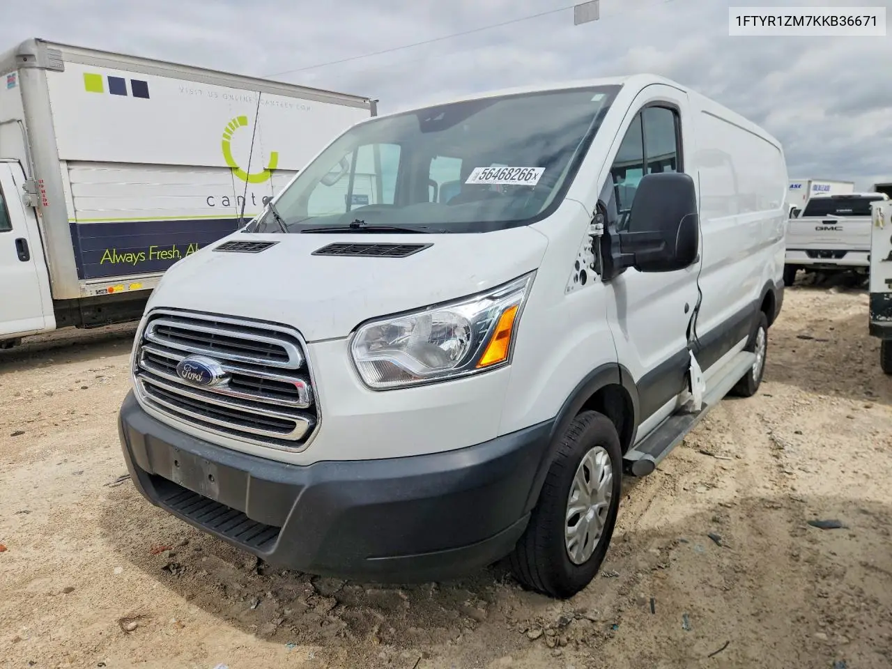 2019 Ford Transit T-250 VIN: 1FTYR1ZM7KKB36671 Lot: 56468266
