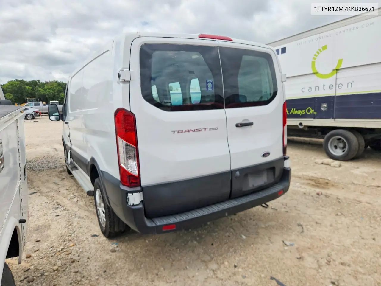 2019 Ford Transit T-250 VIN: 1FTYR1ZM7KKB36671 Lot: 56468266