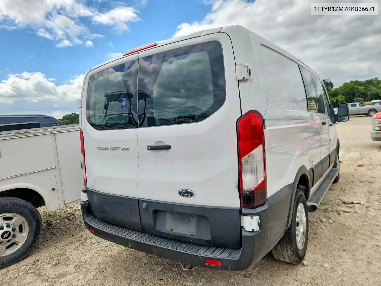 2019 Ford Transit T-250 VIN: 1FTYR1ZM7KKB36671 Lot: 56468266
