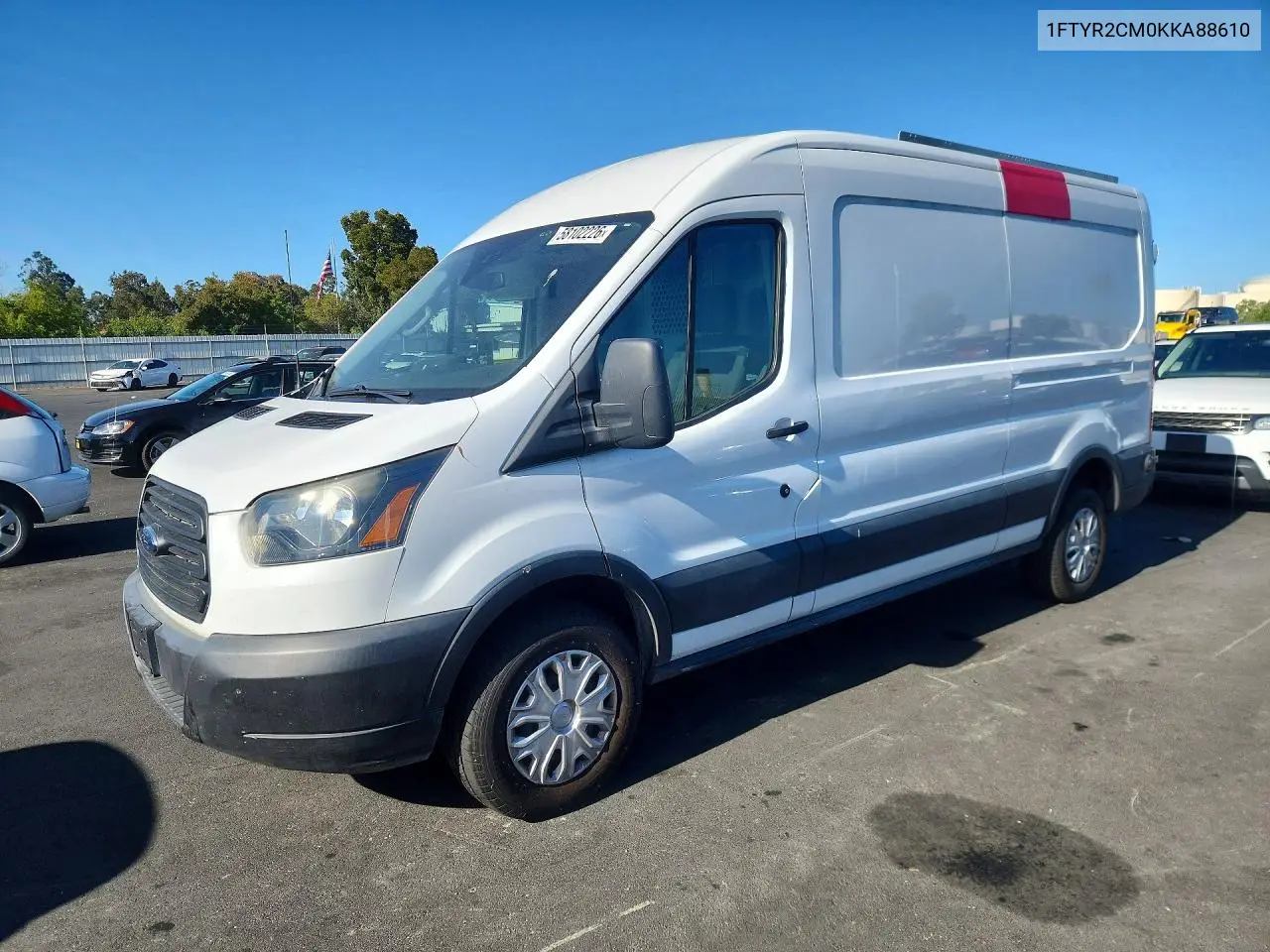 2019 Ford Transit T-250 VIN: 1FTYR2CM0KKA88610 Lot: 58102226