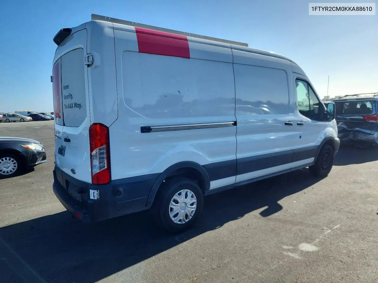 2019 Ford Transit T-250 VIN: 1FTYR2CM0KKA88610 Lot: 58102226