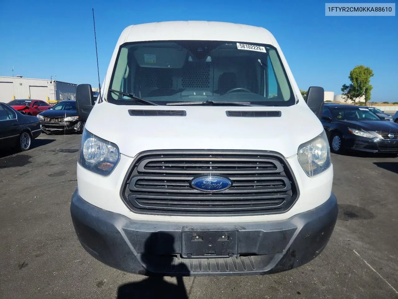 2019 Ford Transit T-250 VIN: 1FTYR2CM0KKA88610 Lot: 58102226