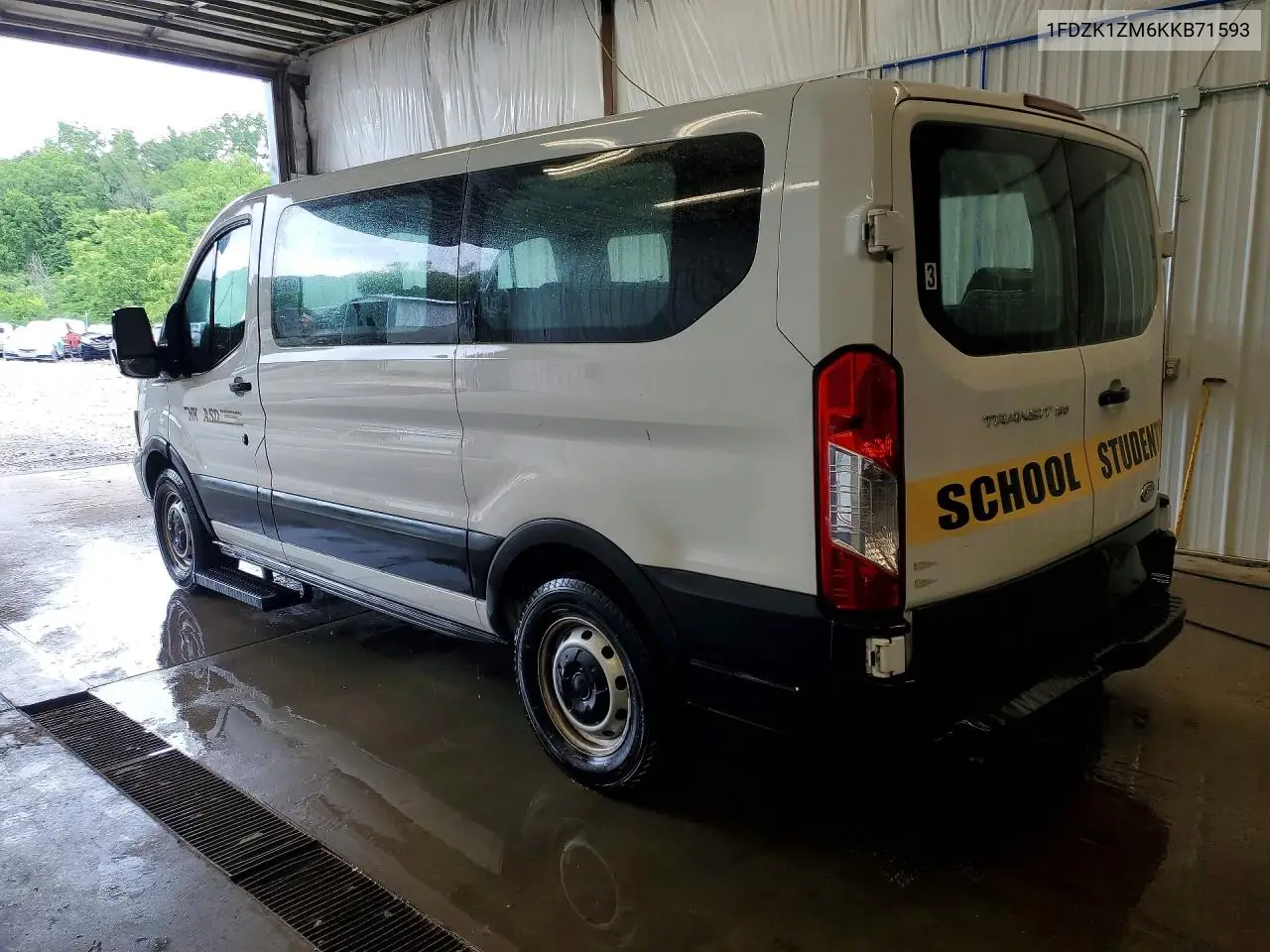 2019 Ford Transit T-150 VIN: 1FDZK1ZM6KKB71593 Lot: 58262036