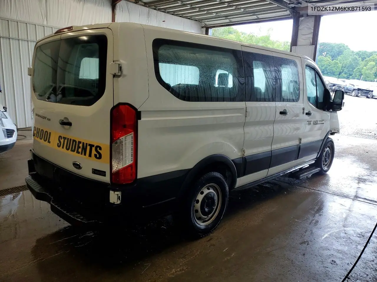 2019 Ford Transit T-150 VIN: 1FDZK1ZM6KKB71593 Lot: 58262036