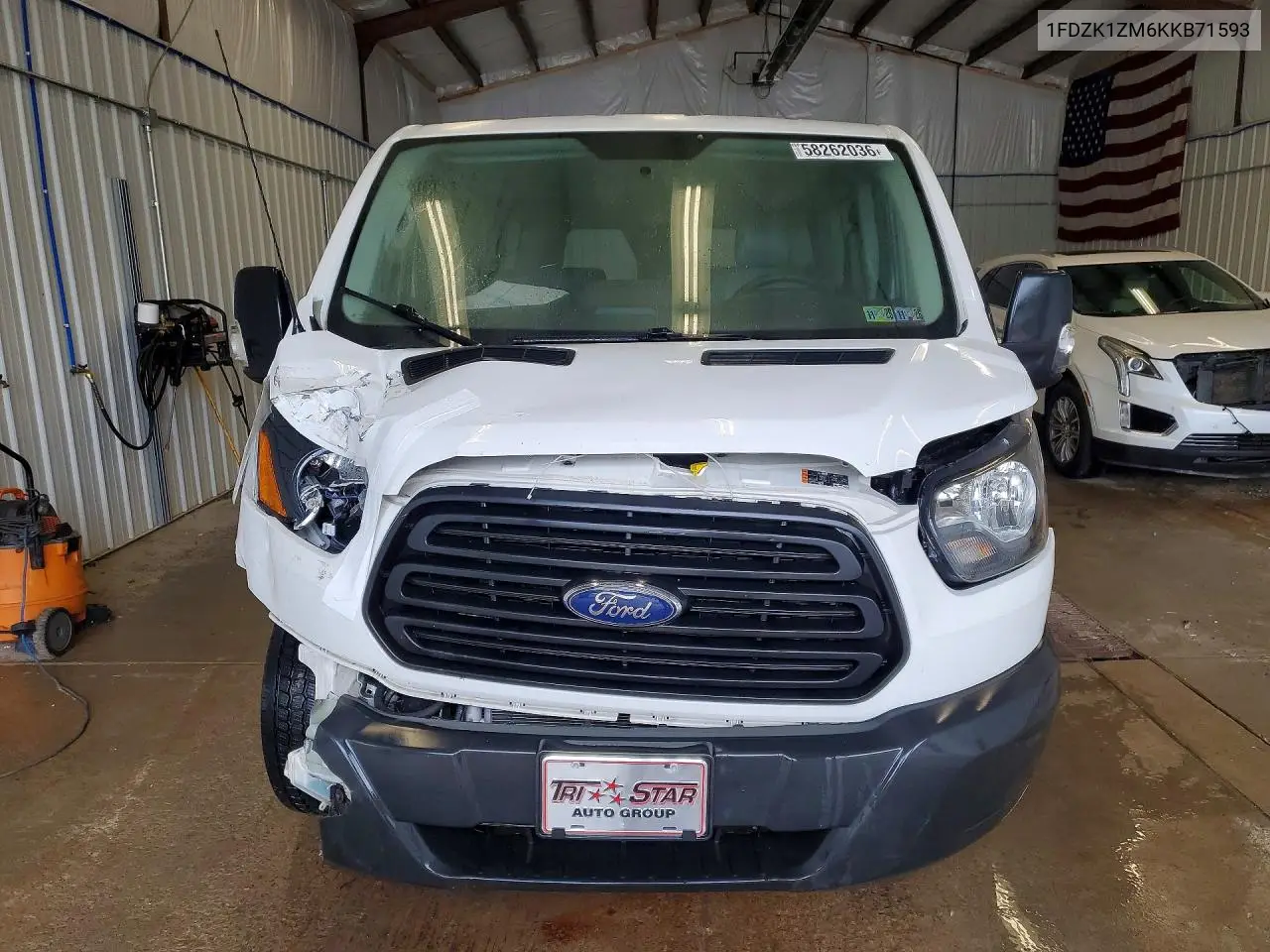 2019 Ford Transit T-150 VIN: 1FDZK1ZM6KKB71593 Lot: 58262036