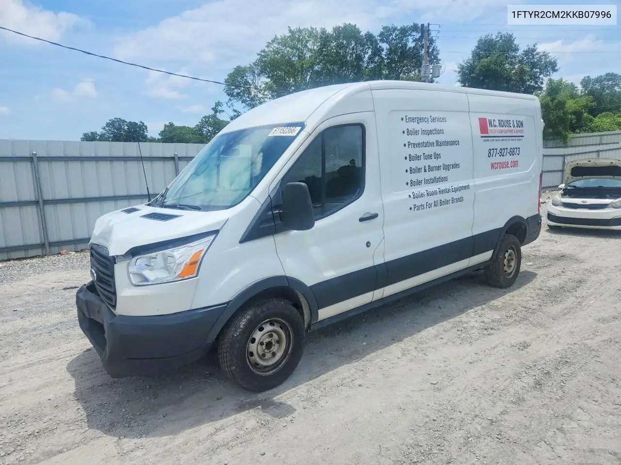 2019 Ford Transit T-250 VIN: 1FTYR2CM2KKB07996 Lot: 61152366