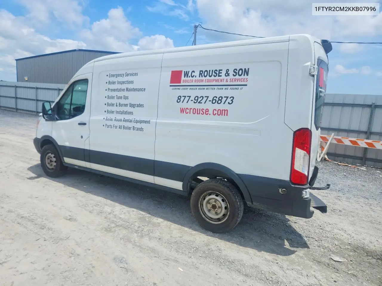2019 Ford Transit T-250 VIN: 1FTYR2CM2KKB07996 Lot: 61152366