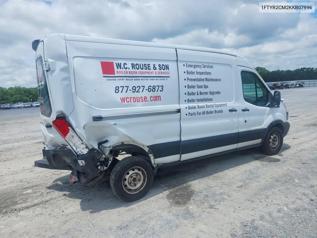 2019 Ford Transit T-250 VIN: 1FTYR2CM2KKB07996 Lot: 61152366