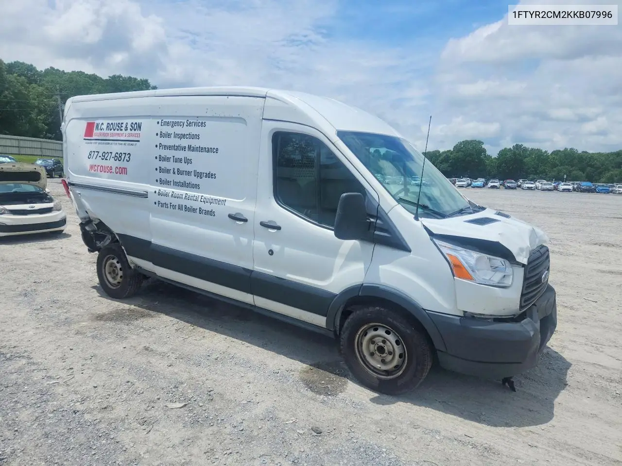2019 Ford Transit T-250 VIN: 1FTYR2CM2KKB07996 Lot: 61152366