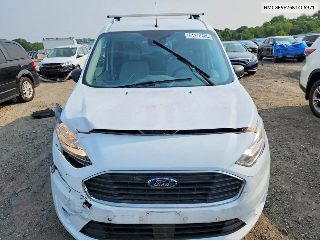 2019 Ford Transit Connect Xlt VIN: NM0GE9F26K1406971 Lot: 61170486