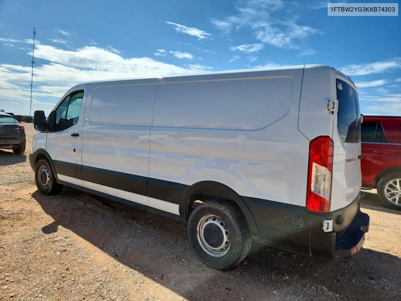 2019 Ford Transit T-350 VIN: 1FTBW2YG3KKB74303 Lot: 61425216