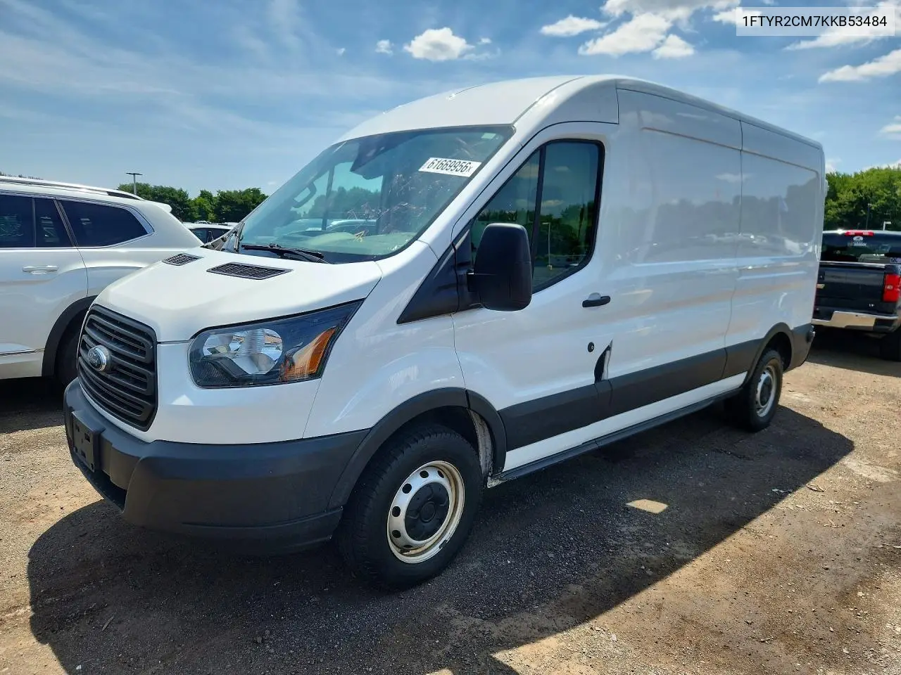 2019 Ford Transit T-250 VIN: 1FTYR2CM7KKB53484 Lot: 61669956