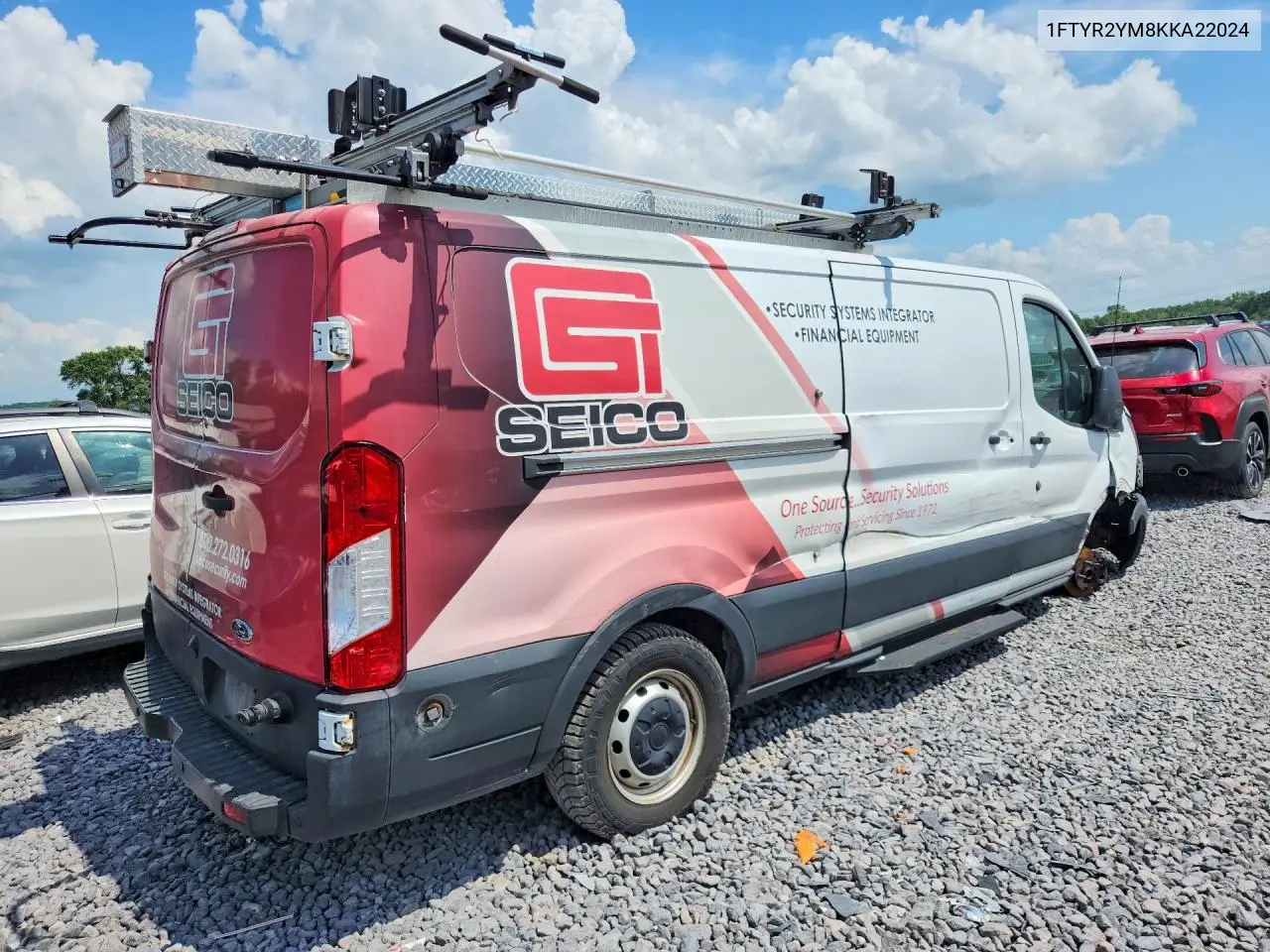 2019 Ford Transit T-250 VIN: 1FTYR2YM8KKA22024 Lot: 73559195