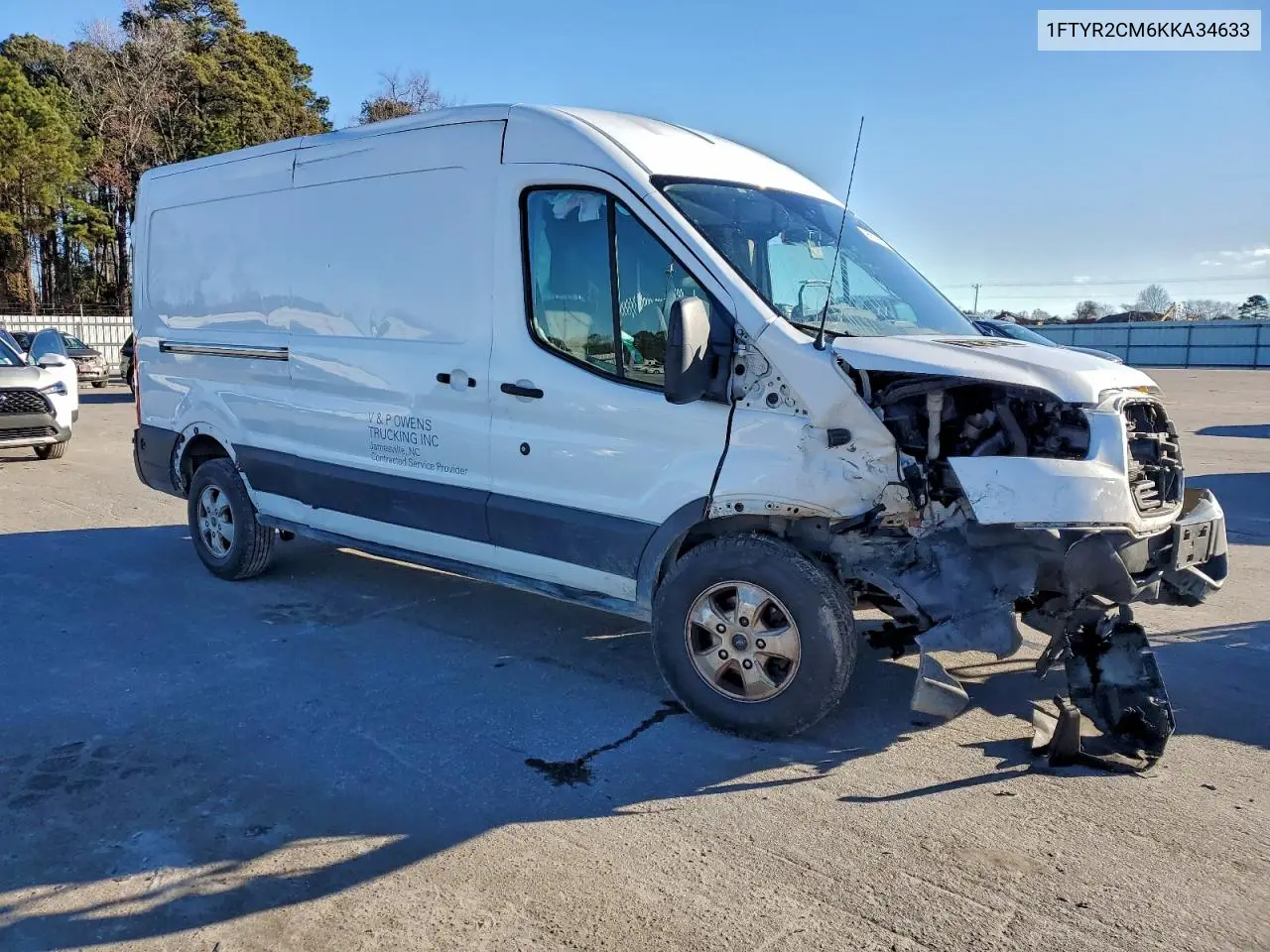 1FTYR2CM6KKA34633 2019 Ford Transit T- - Delivery Van