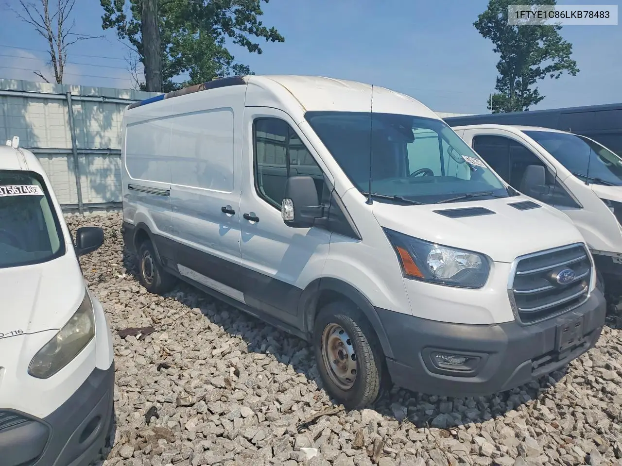 2020 Ford Transit 150 Delivery Van VIN: 1FTYE1C86LKB78483 Lot: 57439146