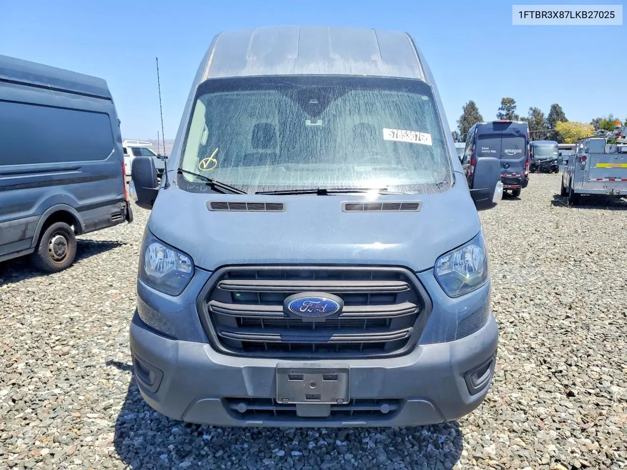 2020 Ford Transit 250 Delivery Van VIN: 1FTBR3X87LKB27025 Lot: 57853076