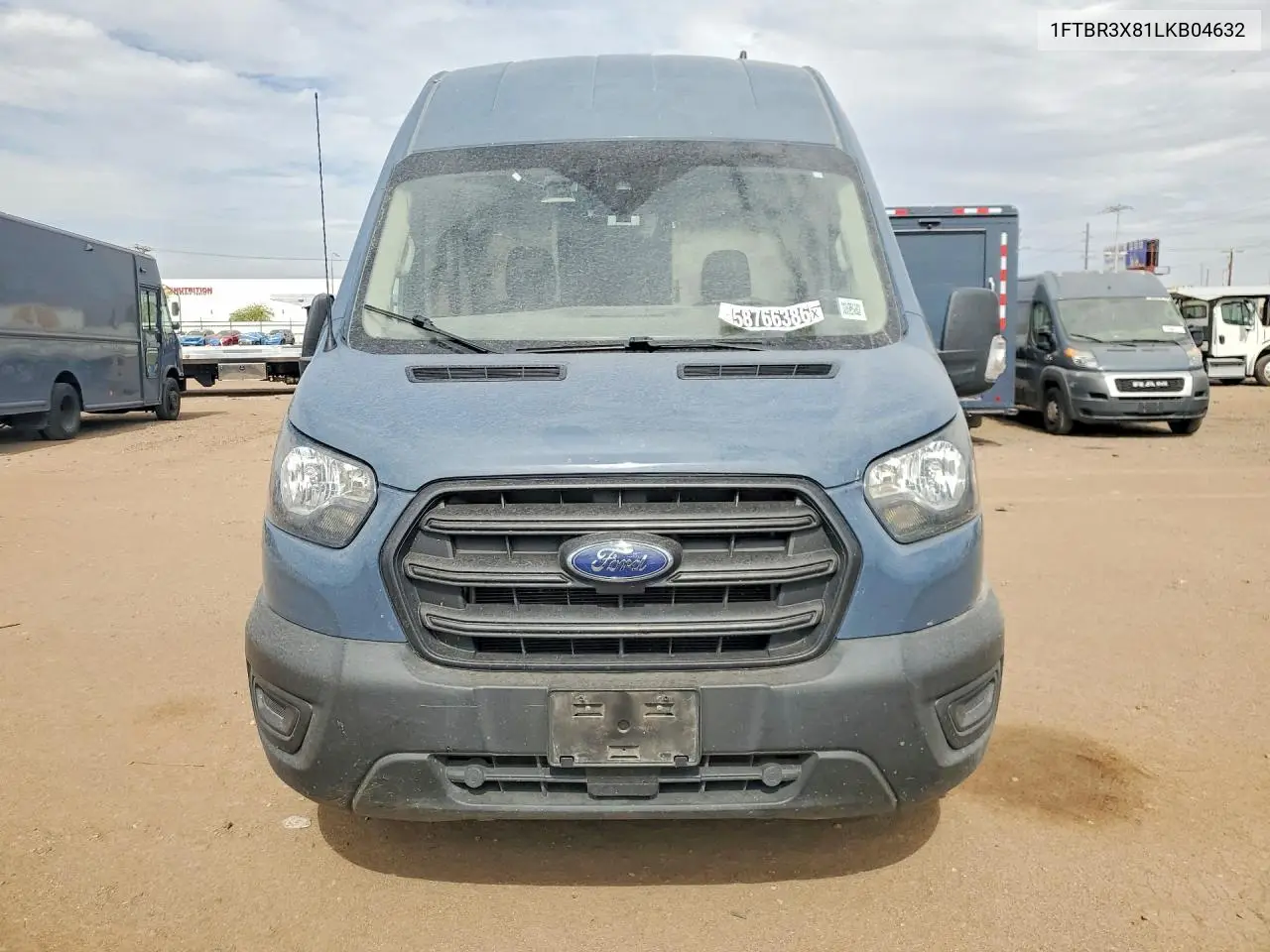 2020 Ford Transit 250 Delivery Van VIN: 1FTBR3X81LKB04632 Lot: 58766386