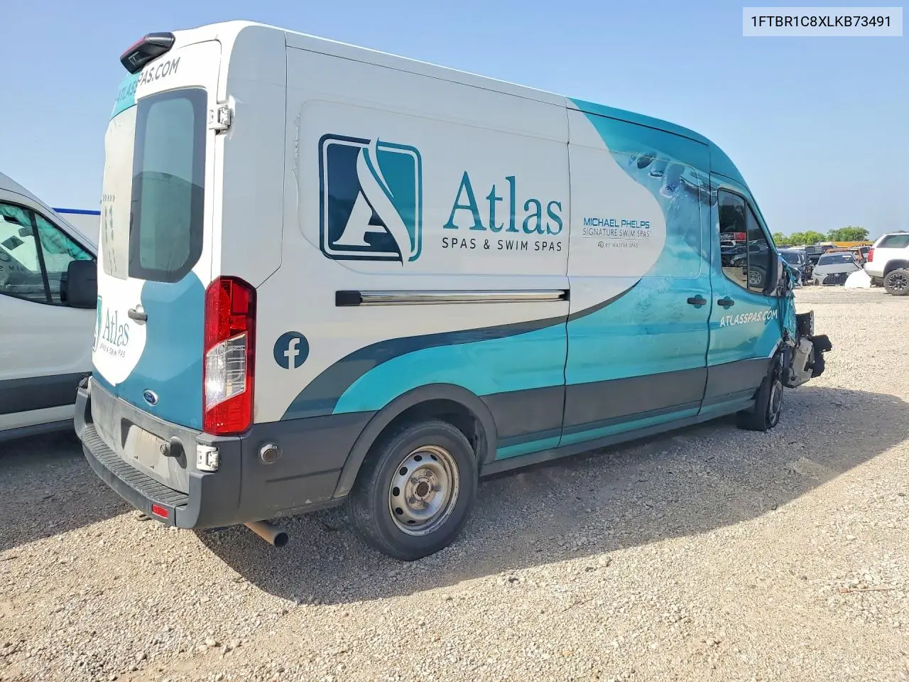 2020 Ford Transit 250 Delivery Van VIN: 1FTBR1C8XLKB73491 Lot: 58983436
