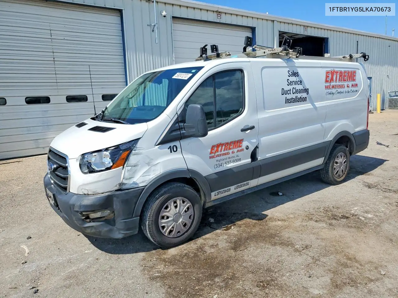 2020 Ford Transit T-250 VIN: 1FTBR1YG5LKA70673 Lot: 59241276