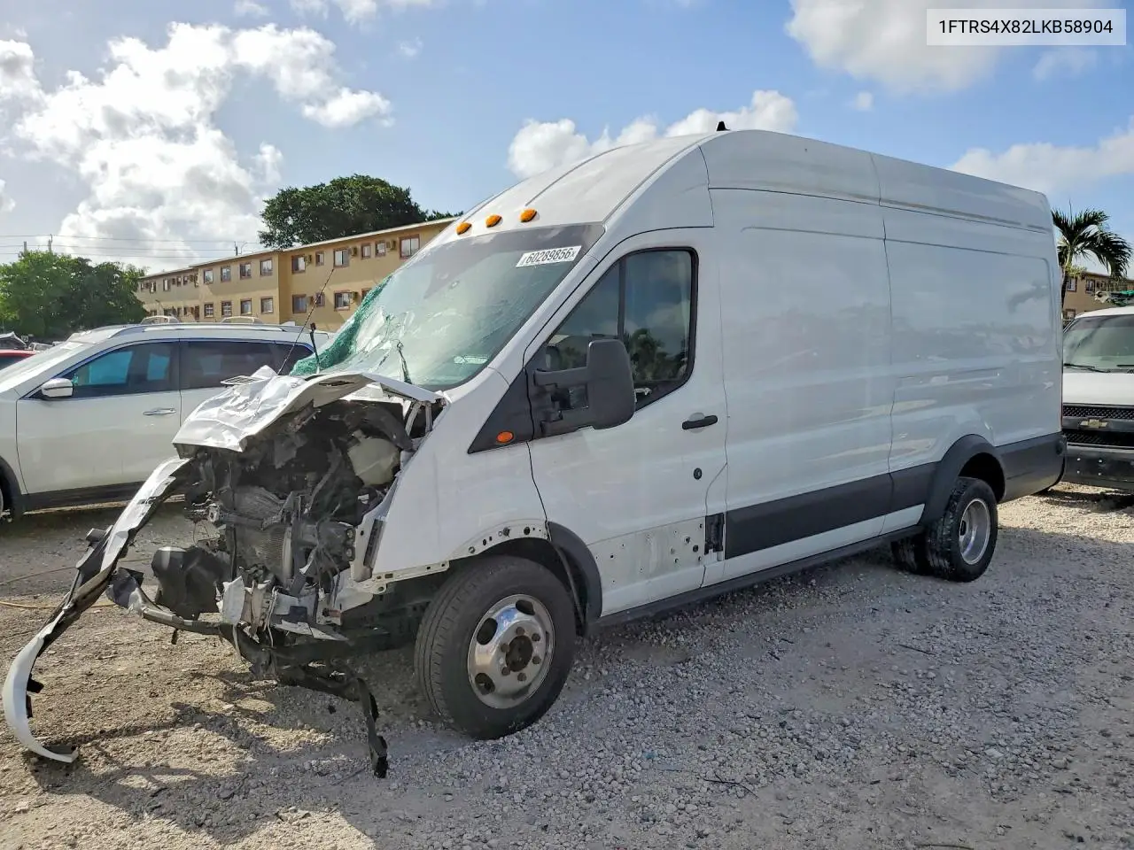 2020 Ford Transit T-350 Hd VIN: 1FTRS4X82LKB58904 Lot: 60289856