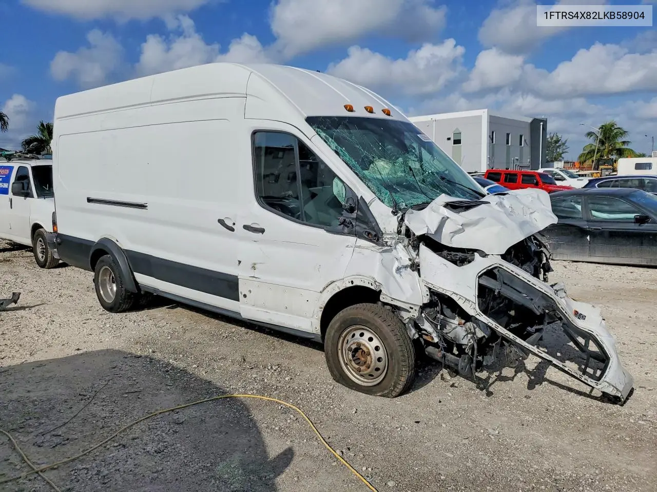 2020 Ford Transit T-350 Hd VIN: 1FTRS4X82LKB58904 Lot: 60289856