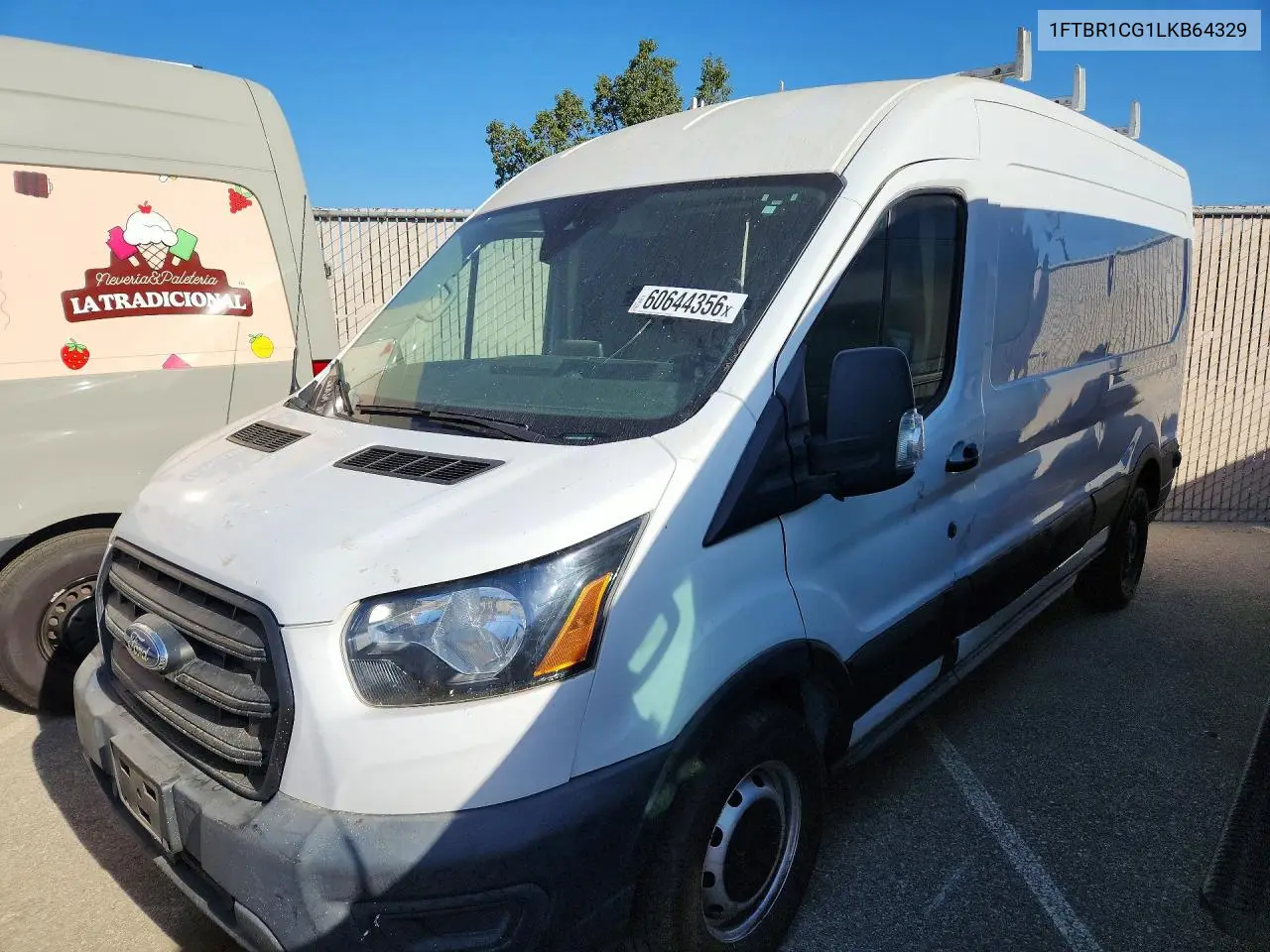 2020 Ford Transit T-250 VIN: 1FTBR1CG1LKB64329 Lot: 60644356