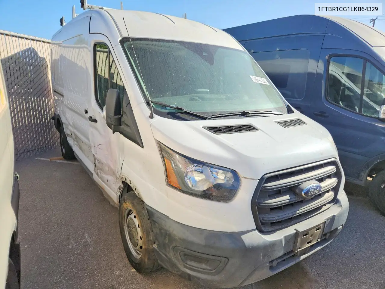 2020 Ford Transit T-250 VIN: 1FTBR1CG1LKB64329 Lot: 60644356