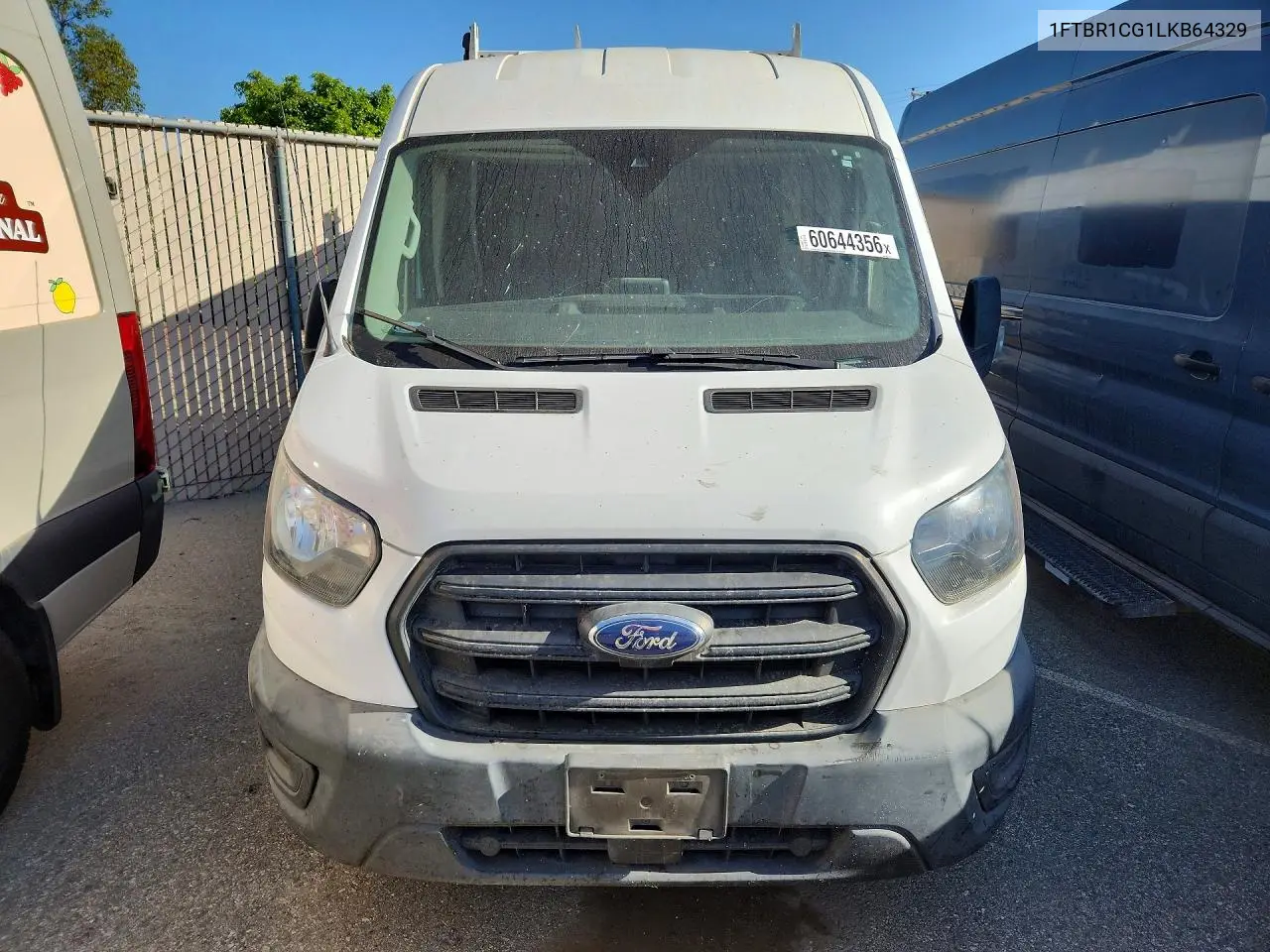 2020 Ford Transit T-250 VIN: 1FTBR1CG1LKB64329 Lot: 60644356