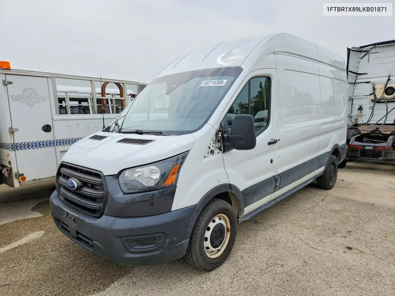 2020 Ford Transit T-250 VIN: 1FTBR1X89LKB01871 Lot: 60714306