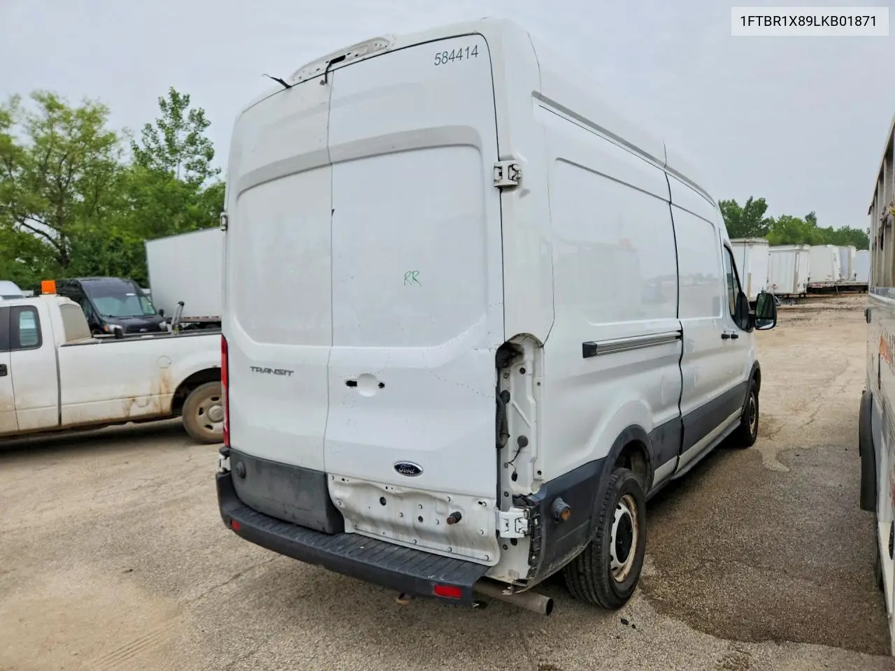 2020 Ford Transit T-250 VIN: 1FTBR1X89LKB01871 Lot: 60714306