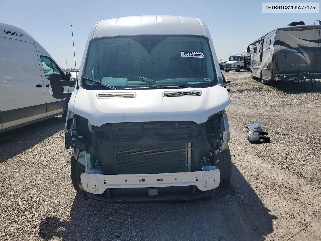 2020 Ford Transit T-250 VIN: 1FTBR1C82LKA77175 Lot: 60754966