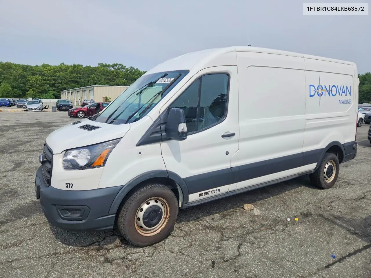 2020 Ford Transit T-250 VIN: 1FTBR1C84LKB63572 Lot: 61950586