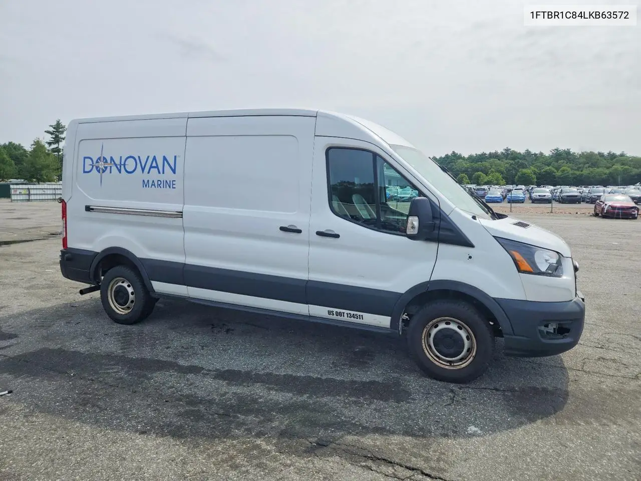 2020 Ford Transit T-250 VIN: 1FTBR1C84LKB63572 Lot: 61950586