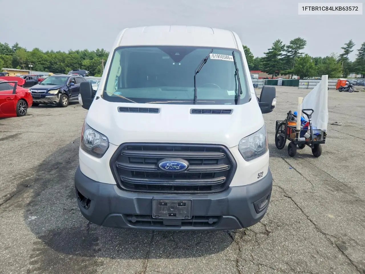 2020 Ford Transit T-250 VIN: 1FTBR1C84LKB63572 Lot: 61950586