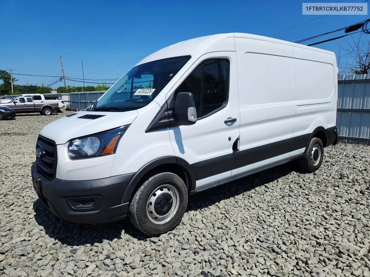 2020 Ford Transit T-250 VIN: 1FTBR1C8XLKB77752 Lot: 62063226