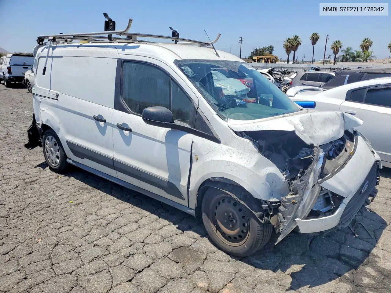 2020 Ford Transit Connect Xl VIN: NM0LS7E27L1478342 Lot: 62356066