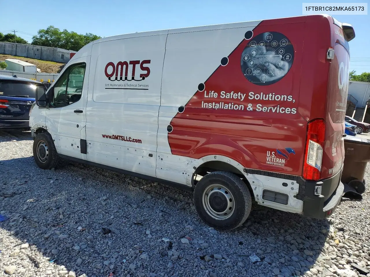 2021 Ford Transit 250 Delivery Van VIN: 1FTBR1C82MKA65173 Lot: 55955066