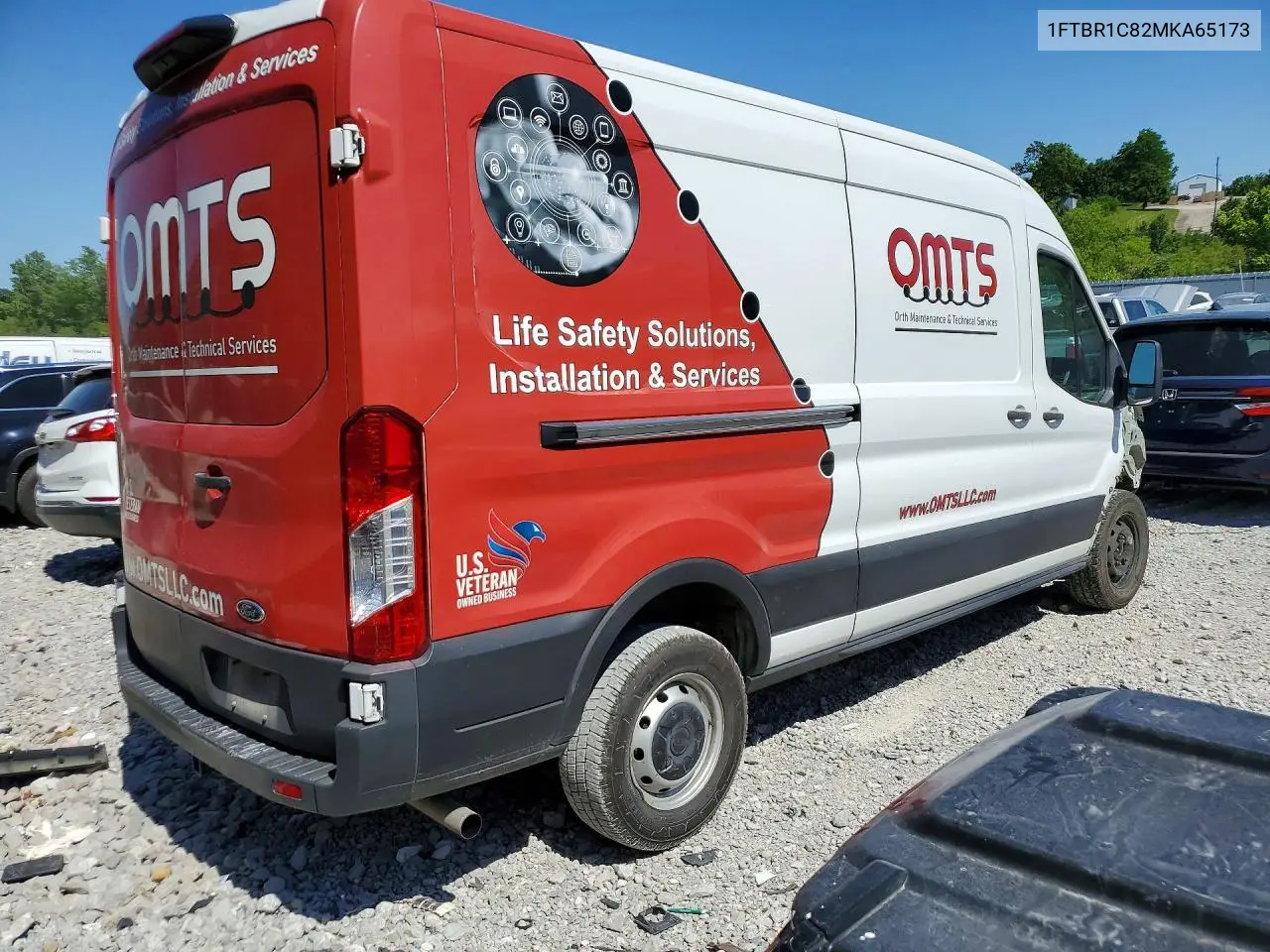 2021 Ford Transit 250 Delivery Van VIN: 1FTBR1C82MKA65173 Lot: 55955066