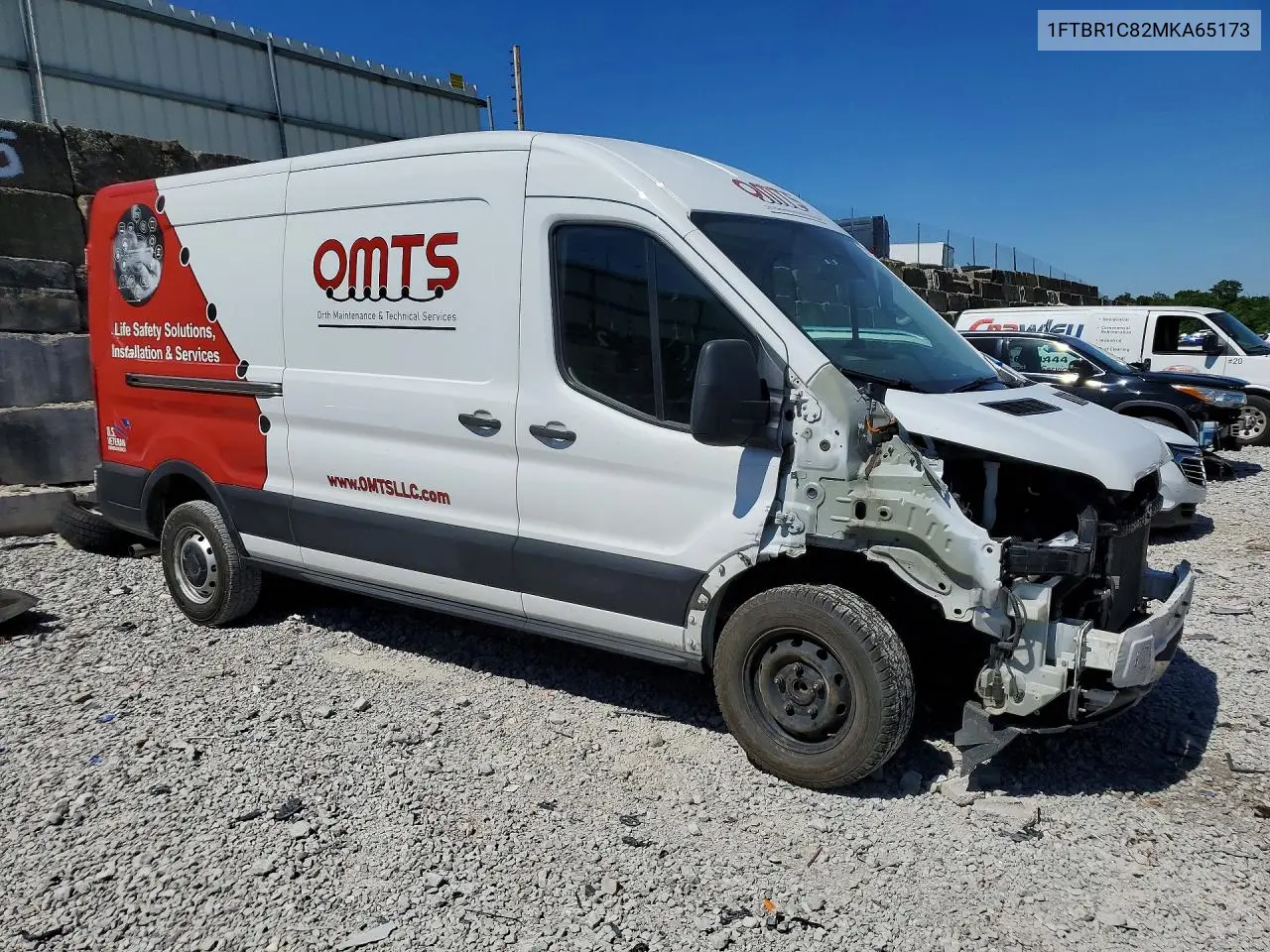 2021 Ford Transit 250 Delivery Van VIN: 1FTBR1C82MKA65173 Lot: 55955066