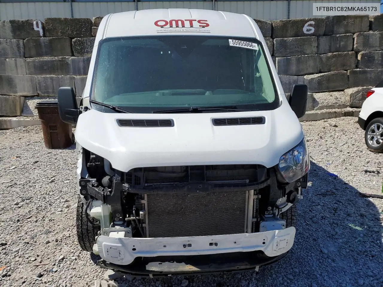 2021 Ford Transit 250 Delivery Van VIN: 1FTBR1C82MKA65173 Lot: 55955066
