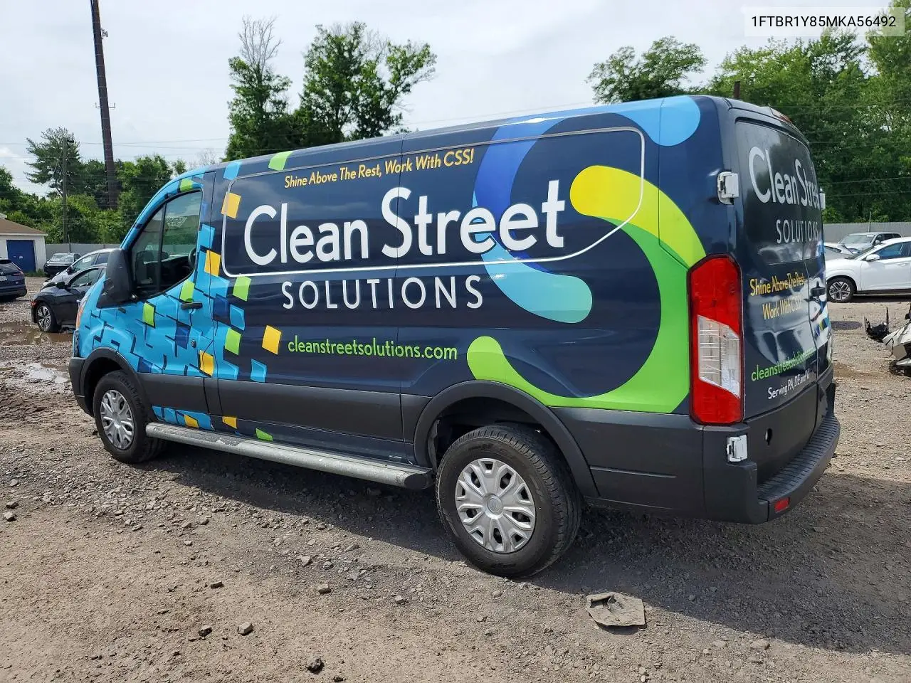 2021 Ford Transit T-250 VIN: 1FTBR1Y85MKA56492 Lot: 56949286