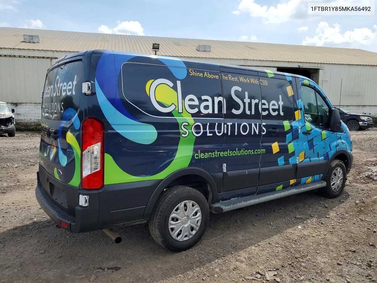 2021 Ford Transit T-250 VIN: 1FTBR1Y85MKA56492 Lot: 56949286