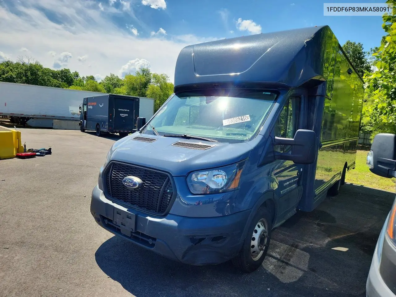 2021 Ford Transit T-350 Hd VIN: 1FDDF6P83MKA58091 Lot: 58386216