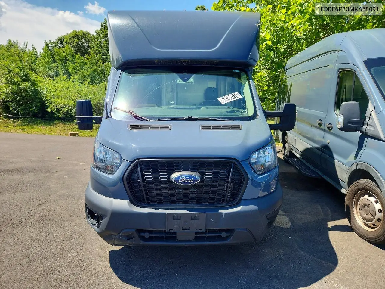 2021 Ford Transit T-350 Hd VIN: 1FDDF6P83MKA58091 Lot: 58386216