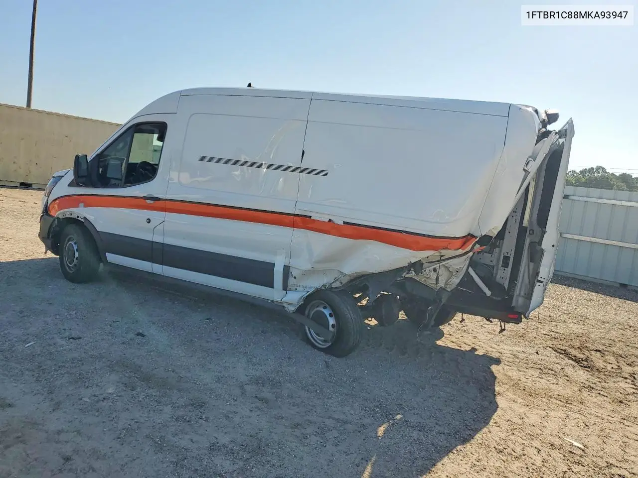 2021 Ford Transit 250 Delivery Van VIN: 1FTBR1C88MKA93947 Lot: 59178116