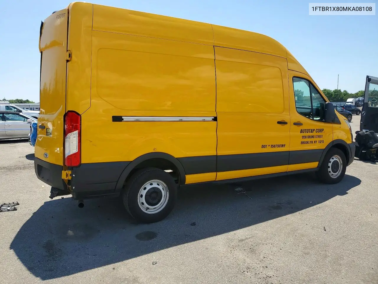 2021 Ford Transit T-250 VIN: 1FTBR1X80MKA08108 Lot: 59805446