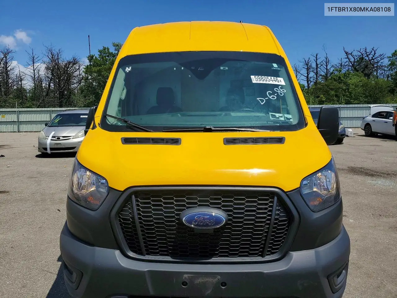 2021 Ford Transit T-250 VIN: 1FTBR1X80MKA08108 Lot: 59805446